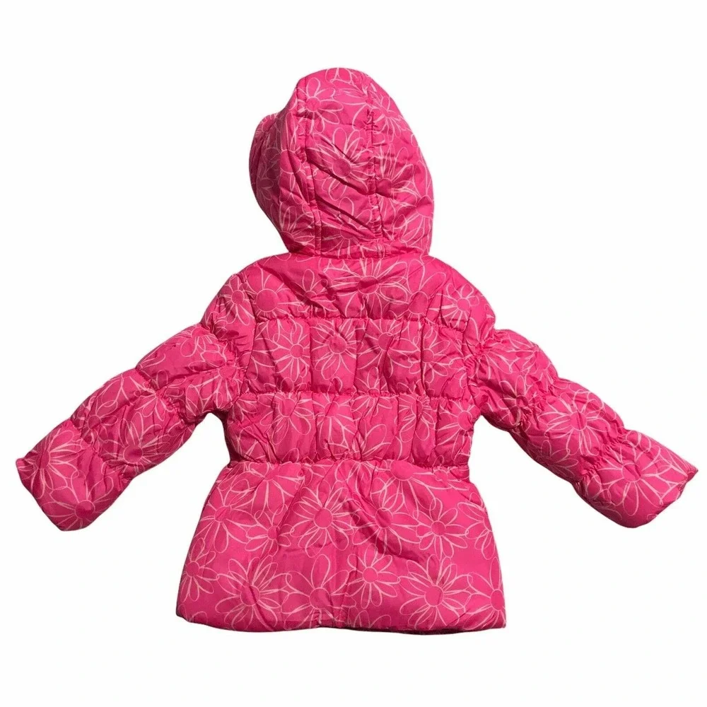 Pink Platinum‎ Toddler Girls Hooded Puffer Jacket 2T Pink Purple Fleece Lining